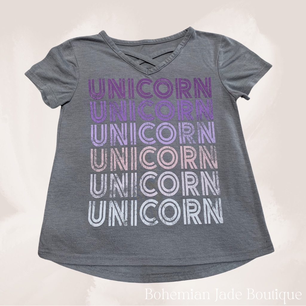 Unicorn Girls Short Sleeve Tee